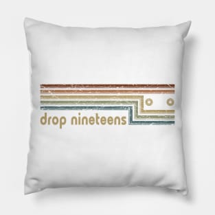Drop Nineteens Cassette Stripes Pillow