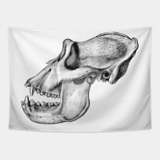 Gorilla Skull Tapestry