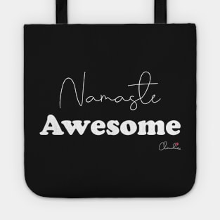 Namaste AWESOME Black n White Design Print Tote