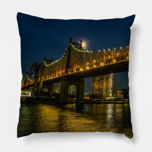 Queensboro Bridge, Manhattan, New York City Pillow