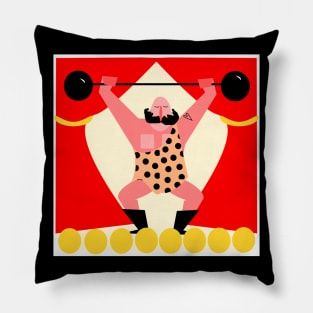 Circus Strong Man Pillow