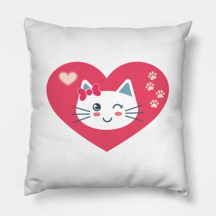 My kitten in my heart Pillow