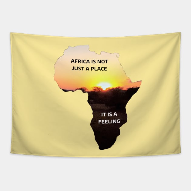 Africa is not just a place... Tapestry by T-SHIRTS UND MEHR