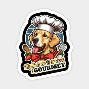 Chef Golden Retriever 2 Magnet