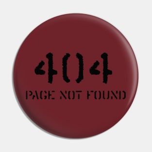 PAGE NOT FOUND Pin