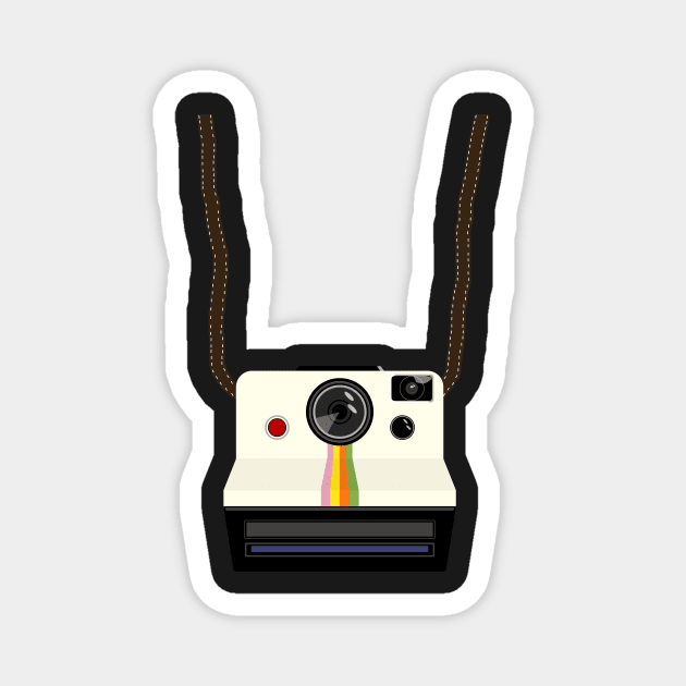 Retro camera with strap Magnet by DavidASmith