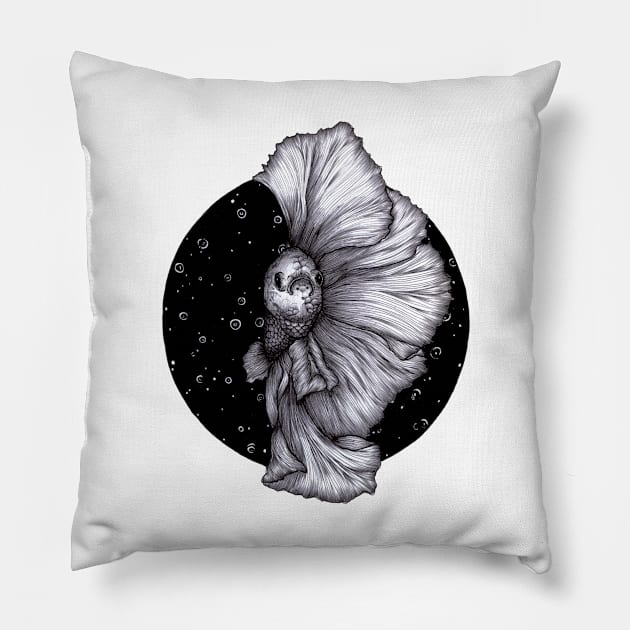 Fins Like Fans Pillow by ECMazur