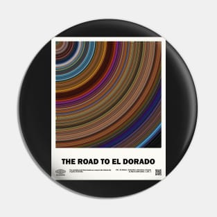 minimal_The Road to El Dorado Circular Barcode Movie Pin