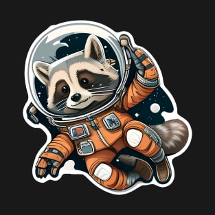 Ronald the Racoon but he's got a spoon for a hand Sticker T-Shirt