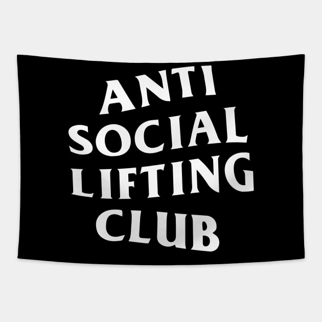 Anti Social Lifting Club Tapestry by toosweetinc