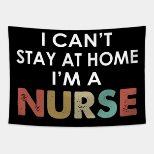 Nurse Stay At Home Isolation Social Distancing Premium Tapestry