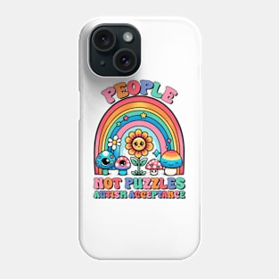 Rainbow mushroom Autism Awareness Gift for Birthday, Mother's Day, Thanksgiving, Christmas Phone Case