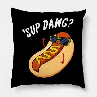 Ssup Dawg Cute Hot Dog Pun. Pillow