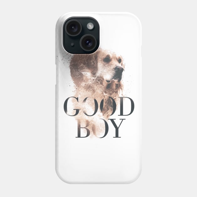 Good Boy Golden Retriever Phone Case by MarinasingerDesigns