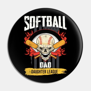 Softball Dad Daughter League Pin