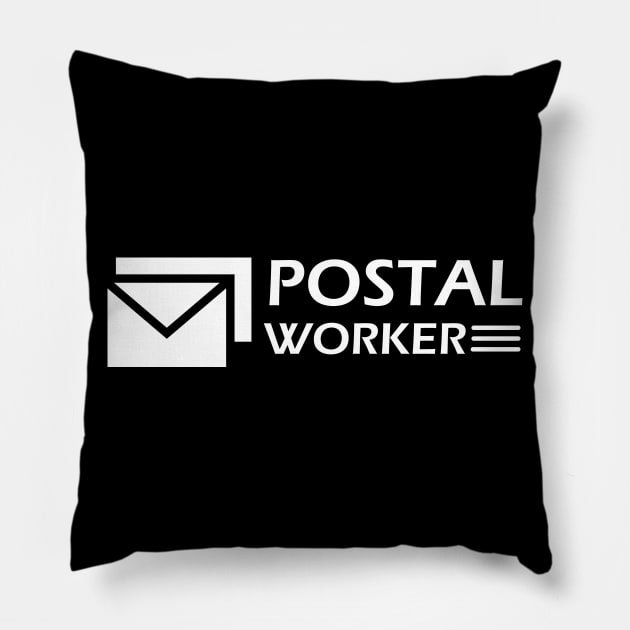 Postal Worker Pillow by KC Happy Shop