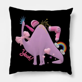 Valentines Dinosaur - Please accept my love Pillow