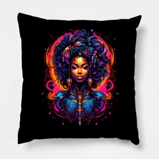 Harmonious Essence: A Celebration of African Motherhood Pillow