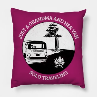 Just a Grandma And Her Van Solo Traveling Pillow