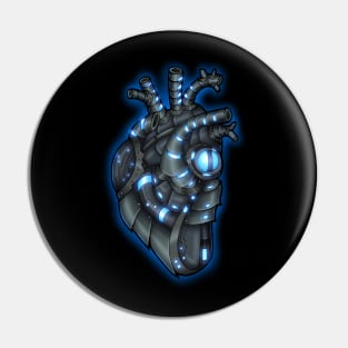 Robot Heart Pin