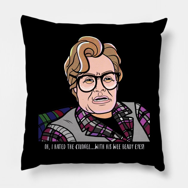 I Hated the Colonel! Pillow by Kittenpants Studios