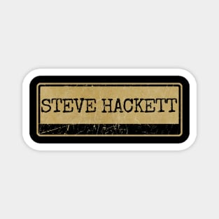 Aliska, text black retro - Steve Hackett Magnet