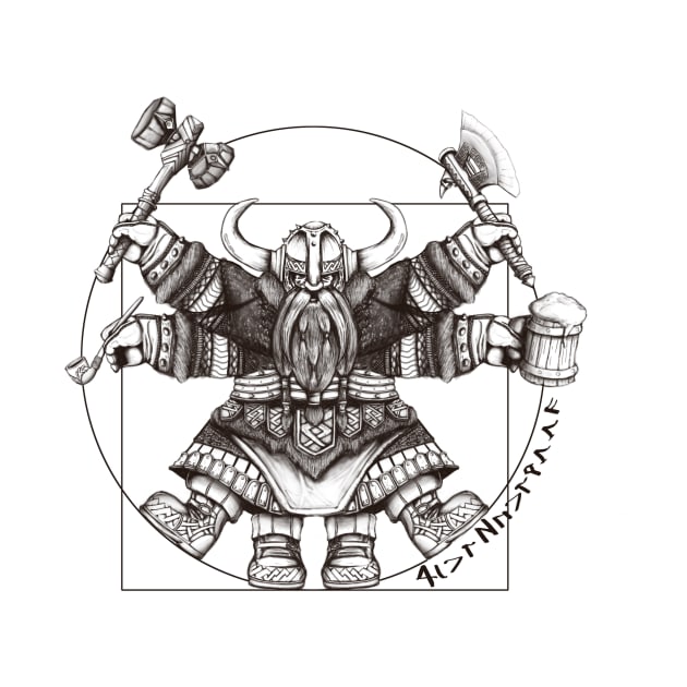 Vitruvian Dwarf by Ankerlilie