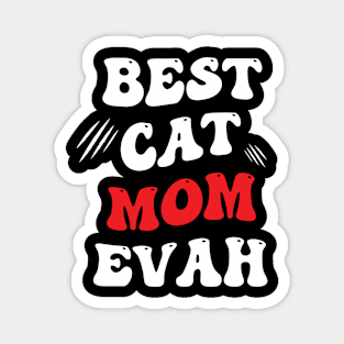 groovy best cat mom ever mothers day design for mom Magnet