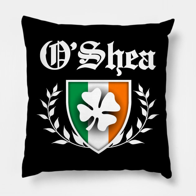 O'Shea Shamrock Crest Pillow by robotface