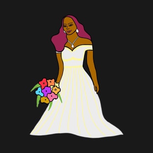 Empowered Woman with her Nice Wedding Dress ! T-Shirt