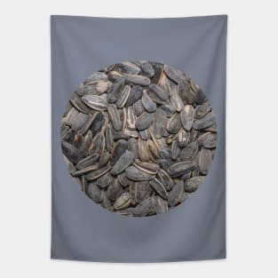 Sunflower Seeds Snack Food Photograph Circle Tapestry