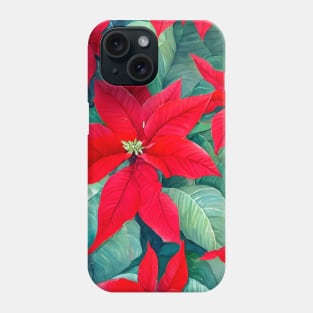 Poinsettias Phone Case