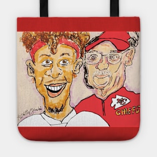 Patrick Mahomes and Andy Reid Kansas City Chiefs Tote