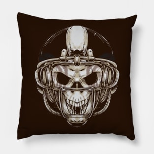 Football Skull Pillow