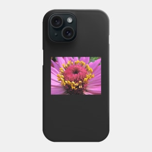 Pink Flower with Yellow Stamens Phone Case