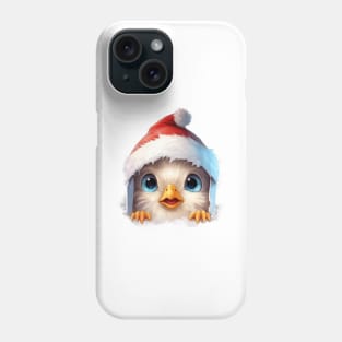 Christmas Peeking Baby Chicken Phone Case