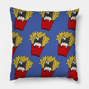 Frenchie Fries Pattern Pillow