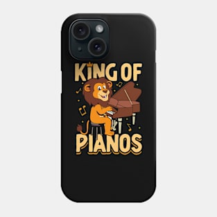 King of Pianos - Lion on the piano Phone Case