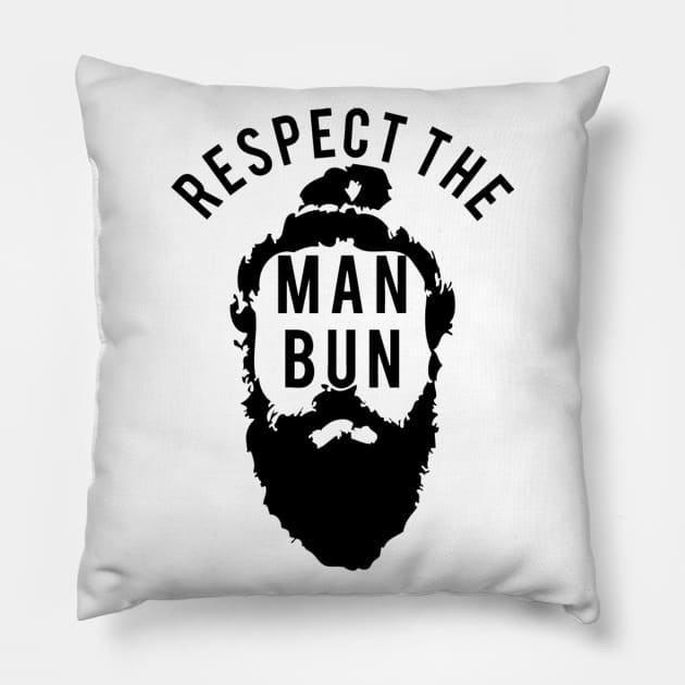 Respect the Man Bun Pillow by geekingoutfitters