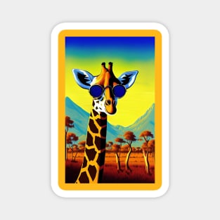 Cool giraffe Magnet