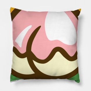 Peach Crossing Pillow