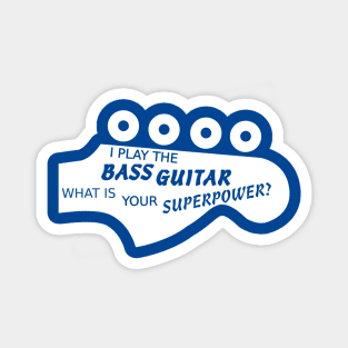 Bass superhero Magnet