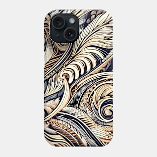 Discover Aotearoa's Cultural Tapestry: Authentic Maori Art in Vibrant Illustrations Phone Case