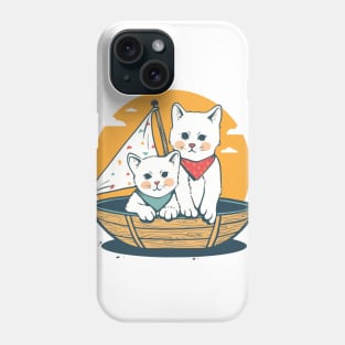 Cat Boat Phone Case