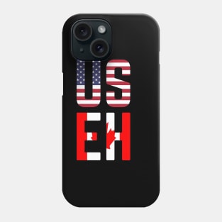 USEH America Canada Flag Funny American Canadian Phone Case