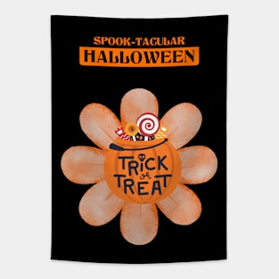 Trick or Treat Spectacular Kids Design - Spooky Halloween Tapestry