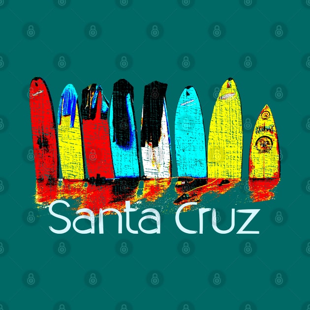 Surf Santa Cruz - Distressed Style by Webdango