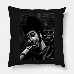 Fred Hampton “Can’t Jail A Revolution” portrait (digital) Pillow