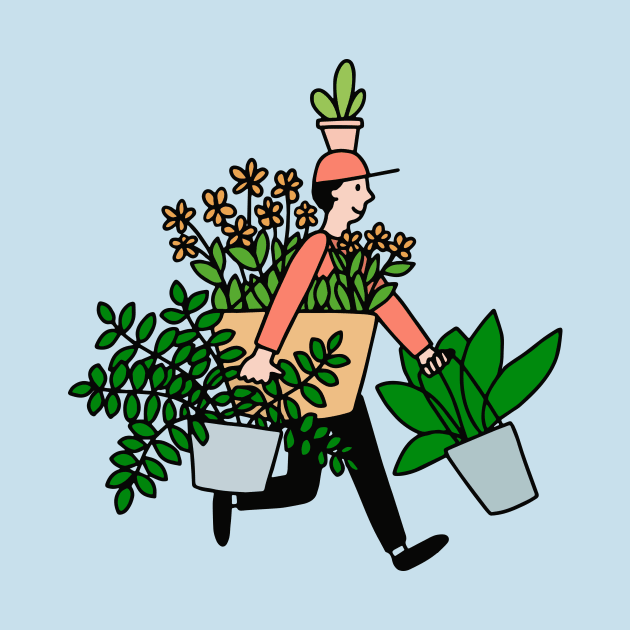 Plant Delivery Guy by Ashleigh Green Studios