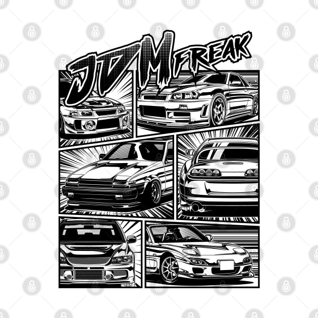 Manga Style of JDM Cars by idrdesign